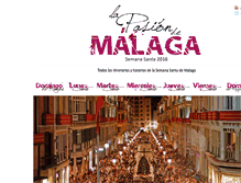 Tablet Screenshot of lapasiondemalaga.com